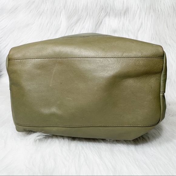 SOLD-HOBO Slouchy Olive Green Leather Hobo Large Shoulder Bag - Picture 8 of 9